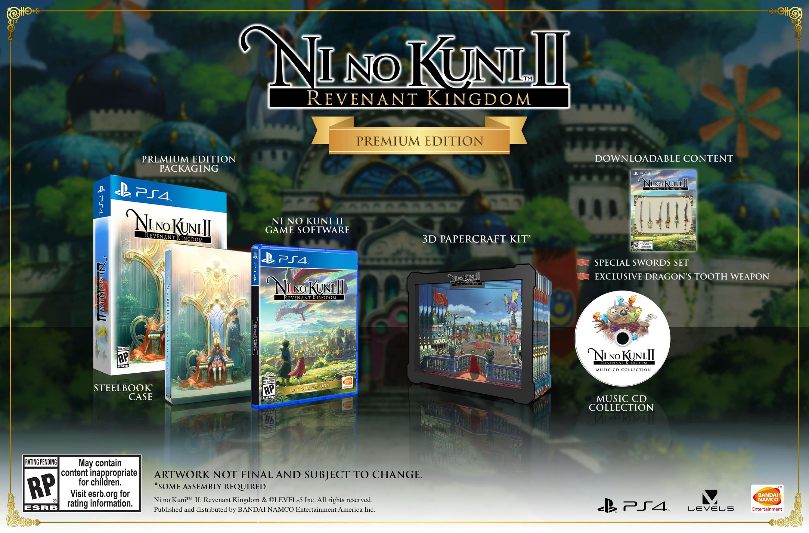 Ni no Kuni 2: Revenant Kingdom has a season pass, 5 different special